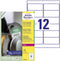 Avery-Zweckform L7913-40 Universele etiketten 99.1 x 42.3 mm Polyethyleen folie Wit 480 stuk(s) Permanent hechtend Lase