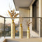 Set van 3 Decoratieve Vloervazen Goud/Wit - 65/53/41 cm