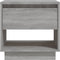 vidaXL - Nachtkastje - 45x34x44 - cm - bewerkt - hout - grijs - sonoma - eikenkleurig