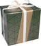 Cadeaupapier | 50cm | 100m | 80gr/m² | Geo | groen/goud