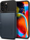 Spigen Slim Armor CS - Back Cover - Valbescherming met opbergvak - Grijs