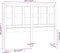 vidaXL - Hoofdbord - 185,5x4x100 - cm - massief - grenenhout - grijs