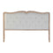 Hoofdbord DKD Home Decor Lichtgrijs Ek 160 x 10 x 120 cm 180 x 10 x 120 cm