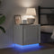 vidaXL - Nachtkastje - met - LED - Verlichting - Wit - 44x34,5x45 - cm