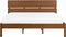 BOISSET - Bed - Donkerbruin - 180 x 200 cm - Rubberhout