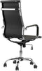 Feel Furniture Luxe Bureaustoel - Hoge Rugleuning - Donkergrijs met Zilveren Frame
