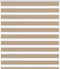 vidaXL - Zebra - Blind - 120x150 - cm - stofbreedte - 115,9 - cm - polyester - zandbruin