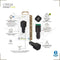 Muvit for Change - Auto oplader - 20 W - USB-C x 2 - Zwart