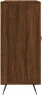 vidaXL - Dressoir - 90x34x80 - cm - bewerkt - hout - bruin - eikenkleur