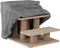 Houten Huisdierentrap Timmy - 3 Treden - Max. 50 kg - Grijs - 46 x 36 x 34 cm