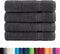 vidaXL - Handdoeken - SOLUND - 4 - st - 600 - g/m² - 50x100 - cm - antracietkleurig