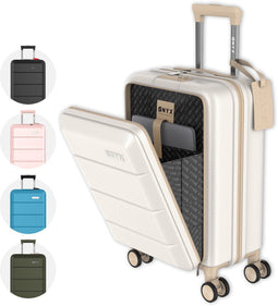 ONYX Handbagage Koffer - 35L - Spinner wielen - Dubbel TSA Slot - Beige