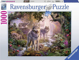 Ravensburger puzzel Wolvenfamilie in de zomer - Legpuzzel - 1000 stukjes