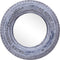 vidaXL - Spiegel - 50 - cm - gerecyclede - rubber - band - wit