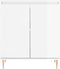vidaXL - Dressoir - 60x35x70 - cm - bewerkt - hout - hoogglans - wit
