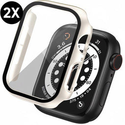 Apple Watch Series 4 / 5 / 6 / SE / SE 2 / SE 3 - Hard Case - 360 graden bescherming - Starlight