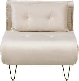 Beliani VESTFOLD - Slaapbank - Beige - Fluweel