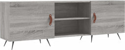 vidaXL - Tv-meubel - 150x30x50 - cm - bewerkt - hout - grijs - sonoma - eikenkleurig