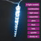vidaXL - Kerstverlichting - ijspegel - met - 40 - LED's - acryl - koudwit