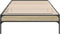 vidaXL - Bedframe - bewerkt - hout - en - metaal - sonoma - eikenkleurig - 100x200 - cm