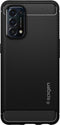 Spigen - Oppo Find X3 Lite Hoesje - Back Case Rugged Armor Mat Zwart