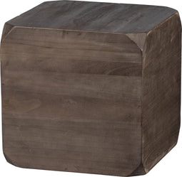WOOOD Exclusive Lio Bijzettafel - Hout - Donkerbruin - 46x46x46