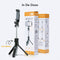 Studio ME - 3 in 1 Selfie Stick Tripod - Bluetooth Afstandsbediening - Uitschuifbaar tot 70 cm - Zwart