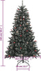vidaXL - Kunstkerstboom - met - standaard - 150 - cm - PVC - groen