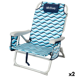Strandstoel Aktive 50 x 80 x 58 cm (2 Stuks)