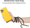 Lunso - Backcover hoes met koord - Geschikt voor iPhone 12 / Geschikt voor iPhone 12 Pro - Geel