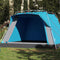 vidaXL - Kampeertent - 4-persoons - snelontgrendeling - blauw
