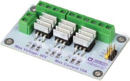 Whadda 3-kanaals MOSFET module, aansturing van elektrische apparaten