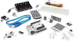 Whadda Complete Arduino® starterskit voor beginners, leer de basis van elektronica met breadboard, leds, weerstanden, zoemers, infraroodsensoren en meer, ideaal voor DIY projecten en educatieve doeleinden