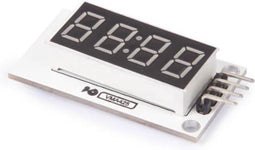 Whadda Display 4-digit Met Driver 3.3/5v Dio Clk Wit/zwart