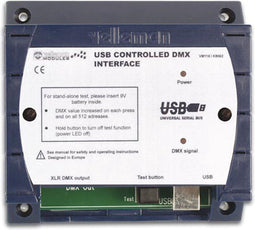 Whadda Dmx-controller Usb 106 Mm 512 Kanalen Donkerblauw