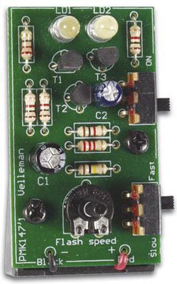 Whadda Educatieve soldeerkit, stroboscoop met twee witte leds
