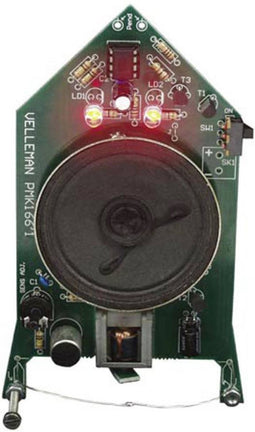 Whadda Soldeerkit, DIY, geanimeerd spookje, Halloween gadget, reageert op geluid, ideaal voor events, winkels