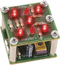 Whadda Soldeerkit, elektronische dobbelsteen, activatie door schudden