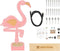 Whadda Soldeerkit, XL-printplaat, flamingo, met houder, educatief en creatief STEM-bouwpakket