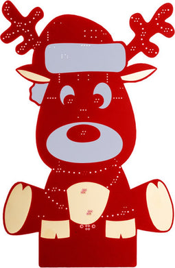 Whadda Voorgemonteerde programmeerkit, XL-printplaat, Rudolph het rendier, met houder, educatief en creatief STEM-pakket