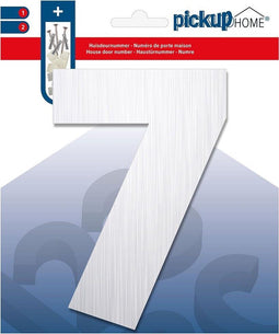 Pickup brushed Alu Huisnummer 7 - 14,5 cm