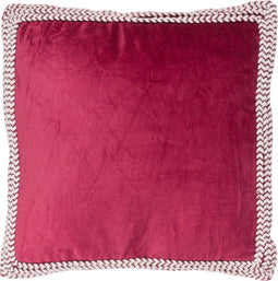 Kussen Jill - Rood - 45 x 45 cm - Velvet - Fluweel