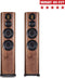 Wharfedale EVO 4.4 - Vloerstaande luidspreker - Diepe bassen - AMT tweeter – Walnoot (per paar - 2 stuks)