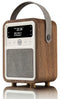 View Quest Monty - Retro Wekkerradio - DAB+ Bluetooth - Walnoot