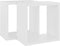 vidaXL - Wandschappen - kubus - 2 - st - 26x15x26 - cm - wit