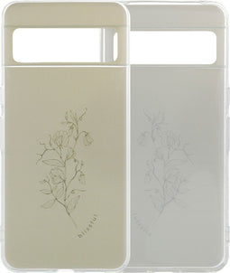 iMoshion Hoesje Geschikt voor Google Pixel 8 Pro Hoesje Siliconen - iMoshion Design hoesje - Meerkleurig / Floral Green