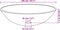 vidaXL - Wasbak - gehard - glas - 42 - cm - bruin