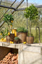 Mica Decorations Durban - Bloempot Buiten - Set van 3 - H36 x Ø40 cm - Lichtgewicht - Bruin (set van 3)