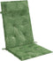 vidaXL - Stoelkussens - 4 - st - hoge - rug - bladpatroon - oxford - stof