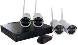 DiO CONNECTED HOME Draadloze NVR-videobewakingsset - 4 camera's 3MP - Wifi 6 H.265 compressie (4 stuks)